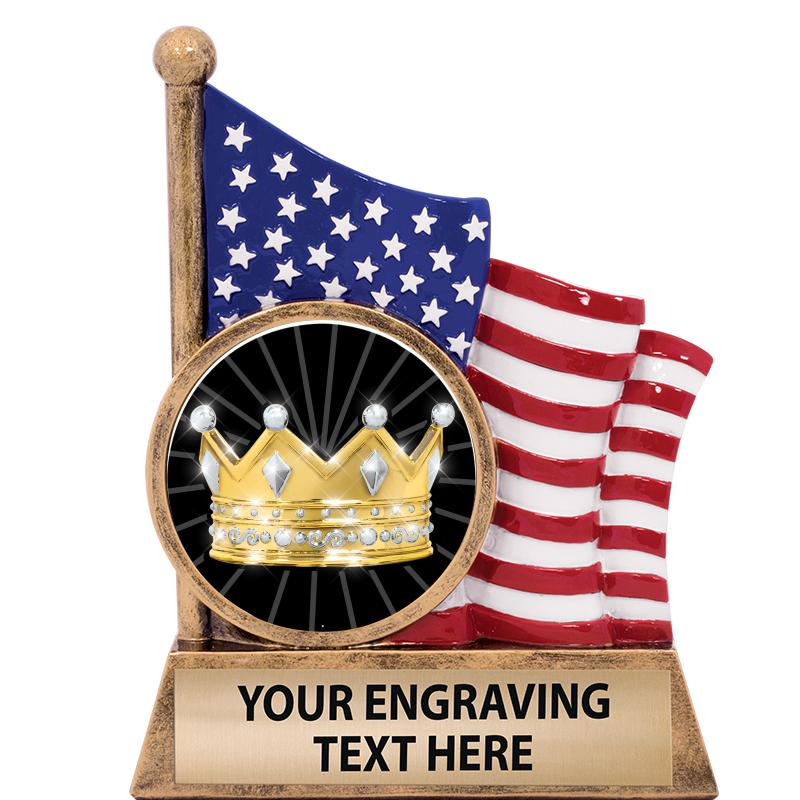 5" AMERICAN FLAG INSERT SCLPT