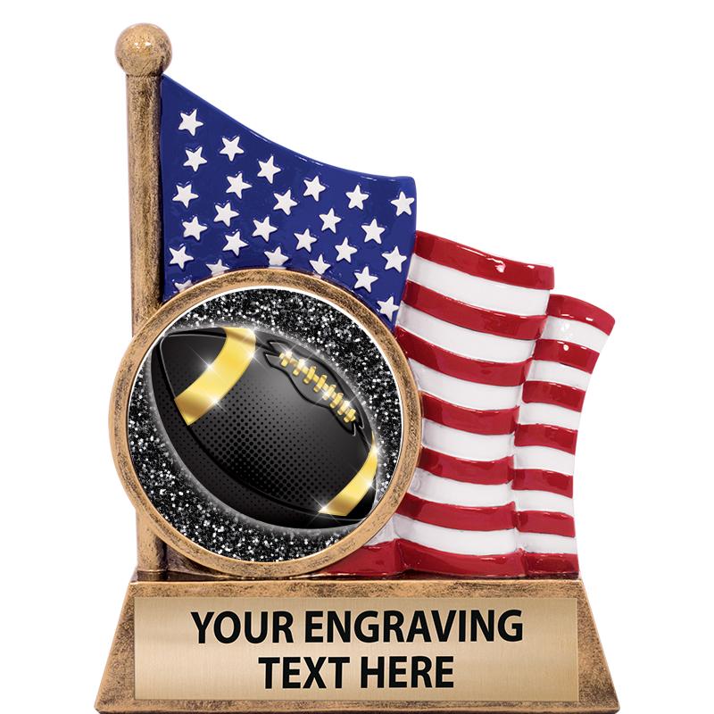 5" AMERICAN FLAG INSERT SCLPT