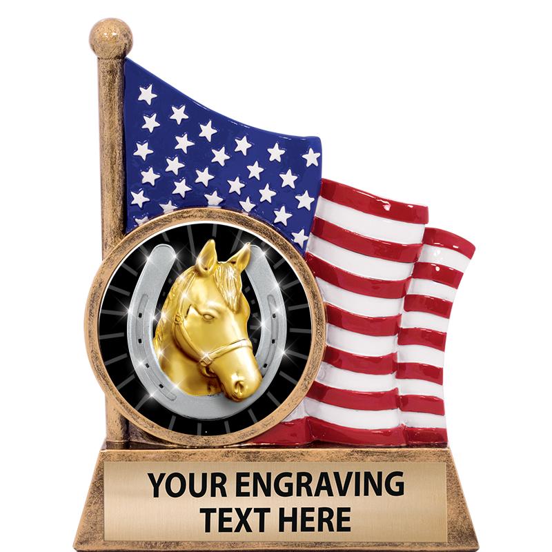5" AMERICAN FLAG INSERT SCLPT