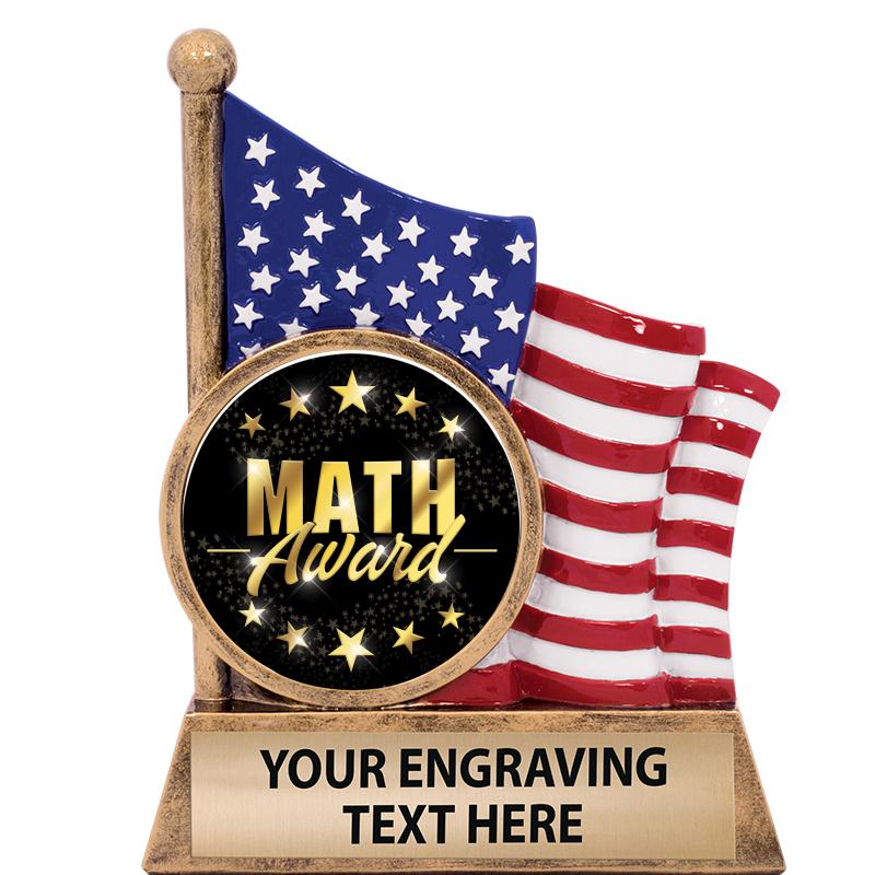 5" AMERICAN FLAG INSERT SCLPT