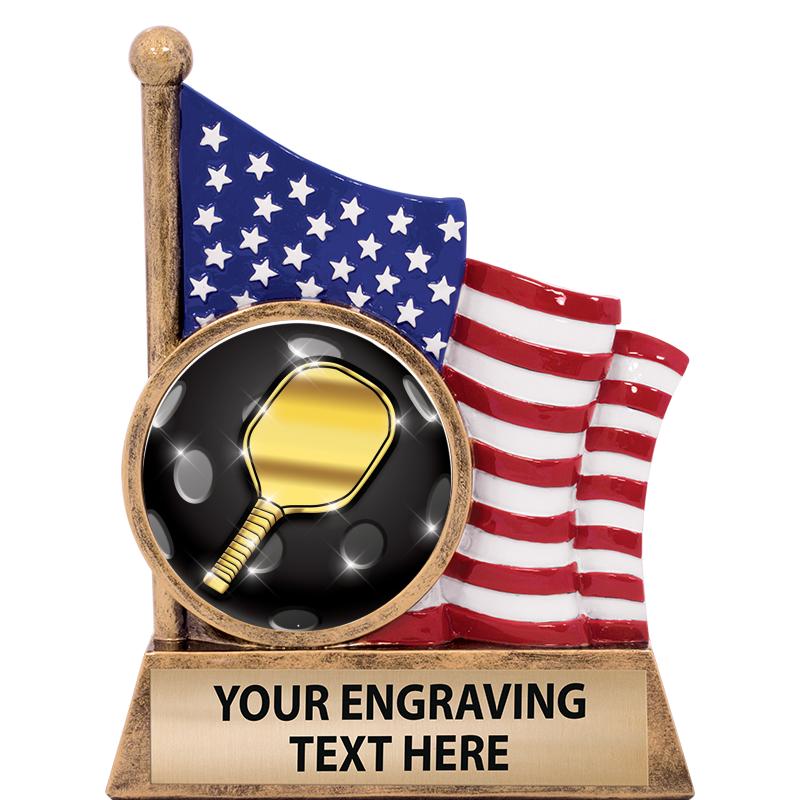 5" AMERICAN FLAG INSERT SCLPT