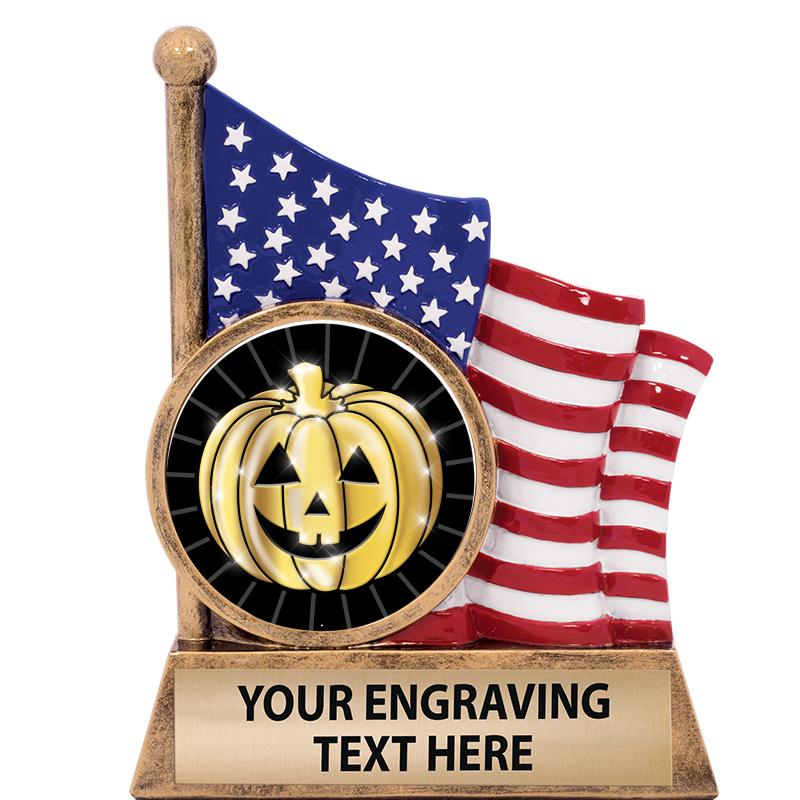 5" AMERICAN FLAG INSERT SCLPT