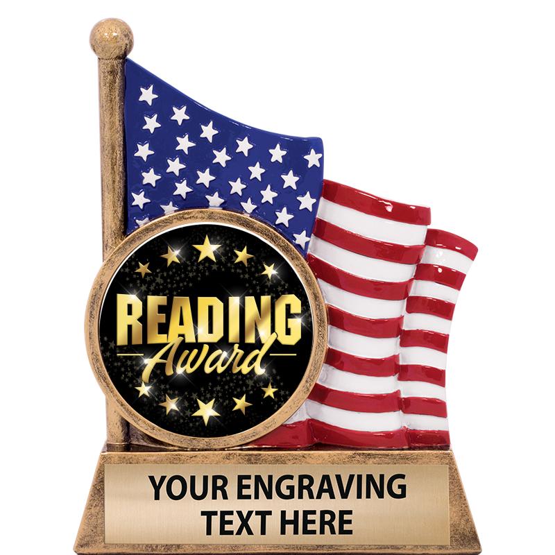 5" AMERICAN FLAG INSERT SCLPT