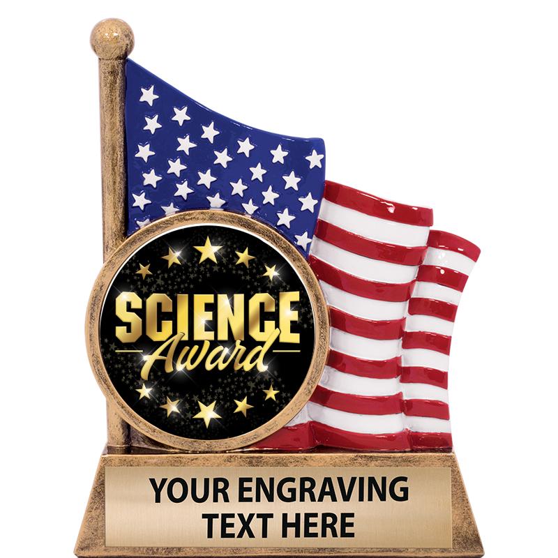 5" AMERICAN FLAG INSERT SCLPT