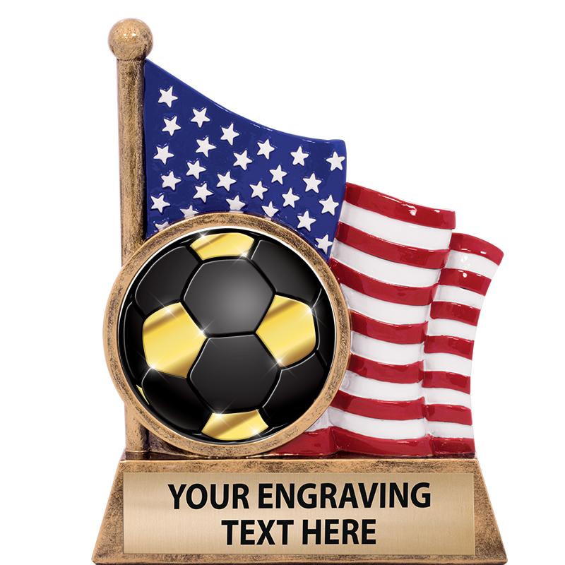 5" AMERICAN FLAG INSERT SCLPT