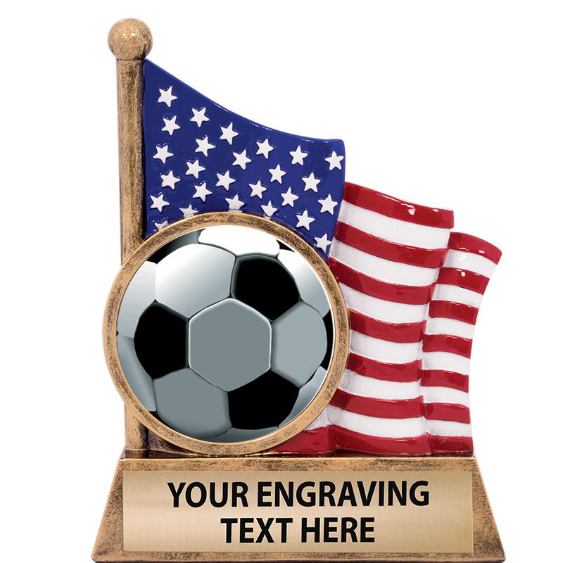 5" AMERICAN FLAG INSERT SCLPT