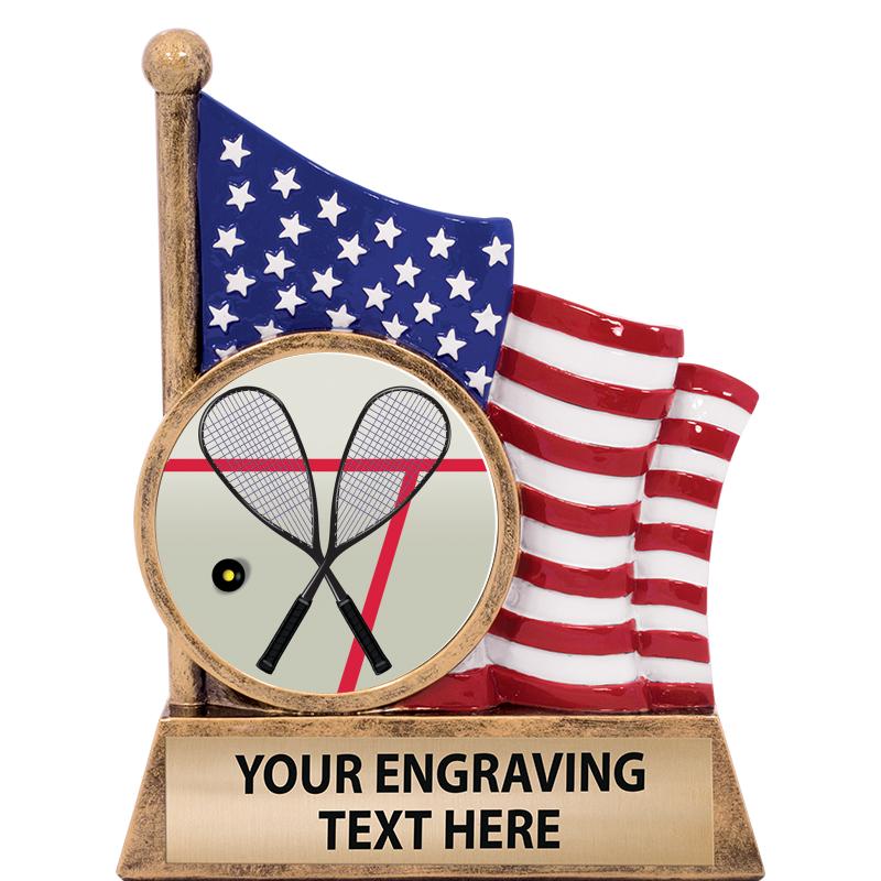 5" AMERICAN FLAG INSERT SCLPT