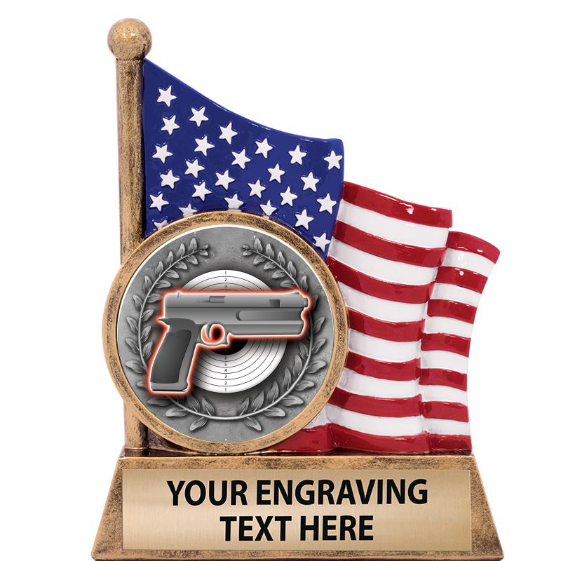 5" AMERICAN FLAG INSERT SCLPT