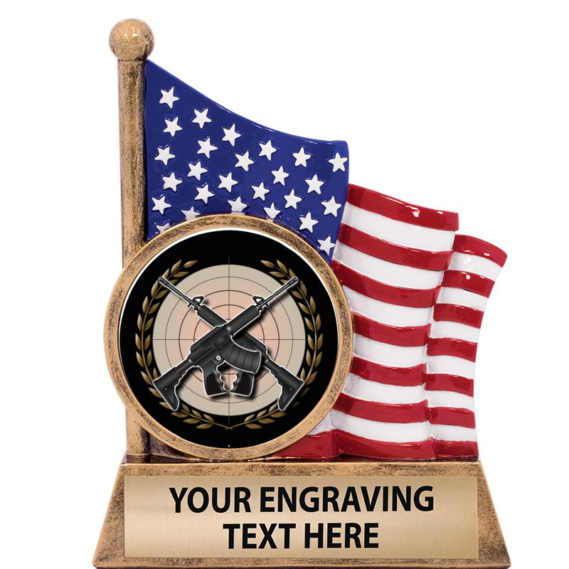 5" AMERICAN FLAG INSERT SCLPT