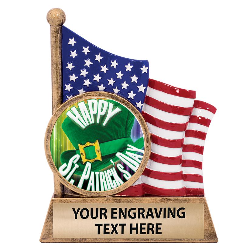 5" AMERICAN FLAG INSERT SCLPT