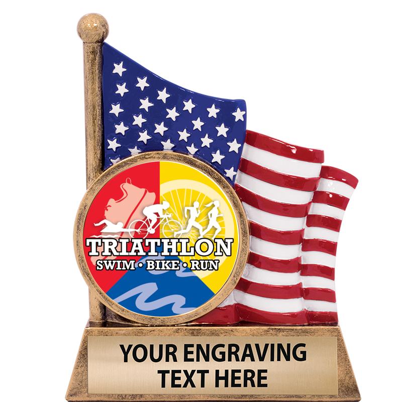 5" AMERICAN FLAG INSERT SCLPT