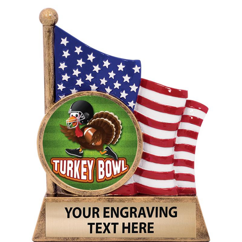 5" AMERICAN FLAG INSERT SCLPT