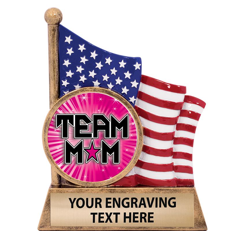 5" AMERICAN FLAG INSERT SCLPT