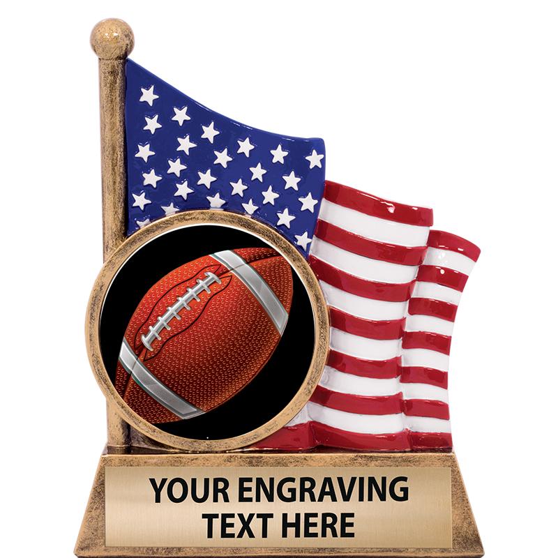 5" AMERICAN FLAG INSERT SCLPT