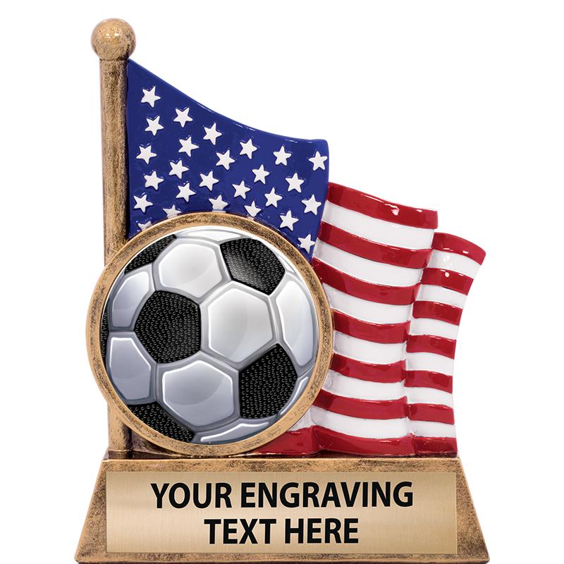 5" AMERICAN FLAG INSERT SCLPT