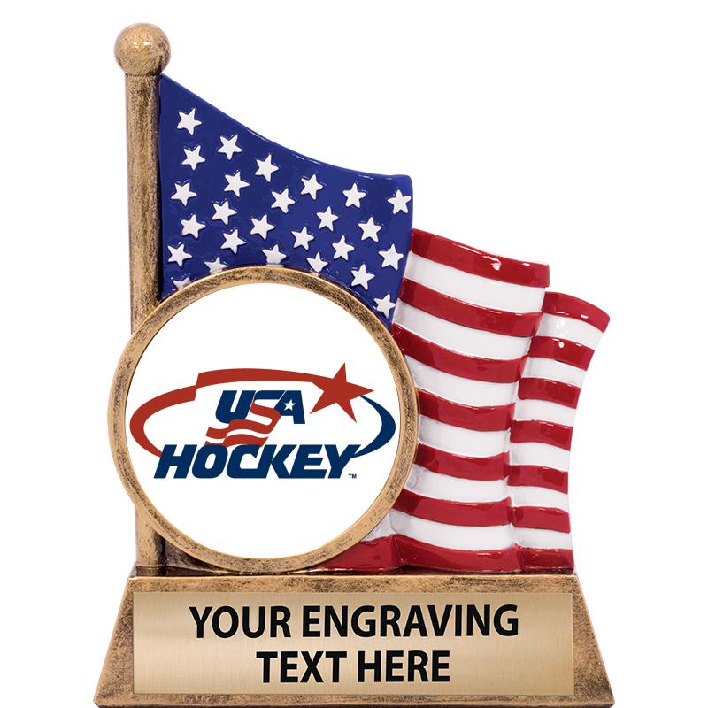 5" AMERICAN FLAG INSERT SCLPT