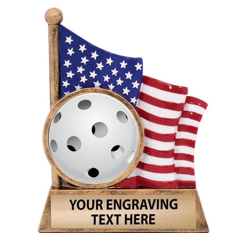 5" AMERICAN FLAG INSERT SCLPT