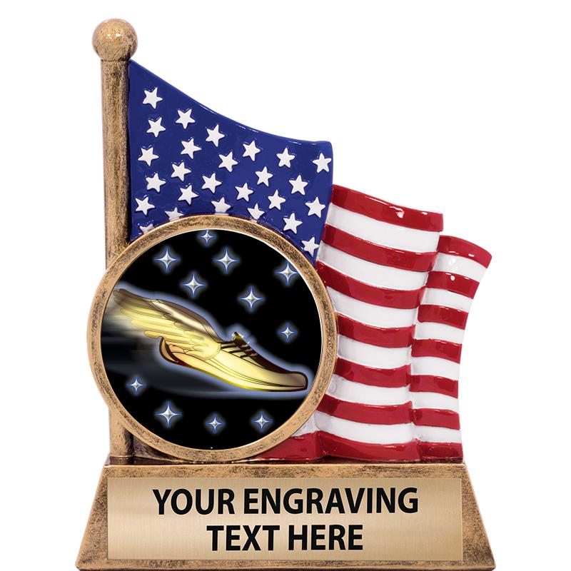 5" AMERICAN FLAG INSERT SCLPT