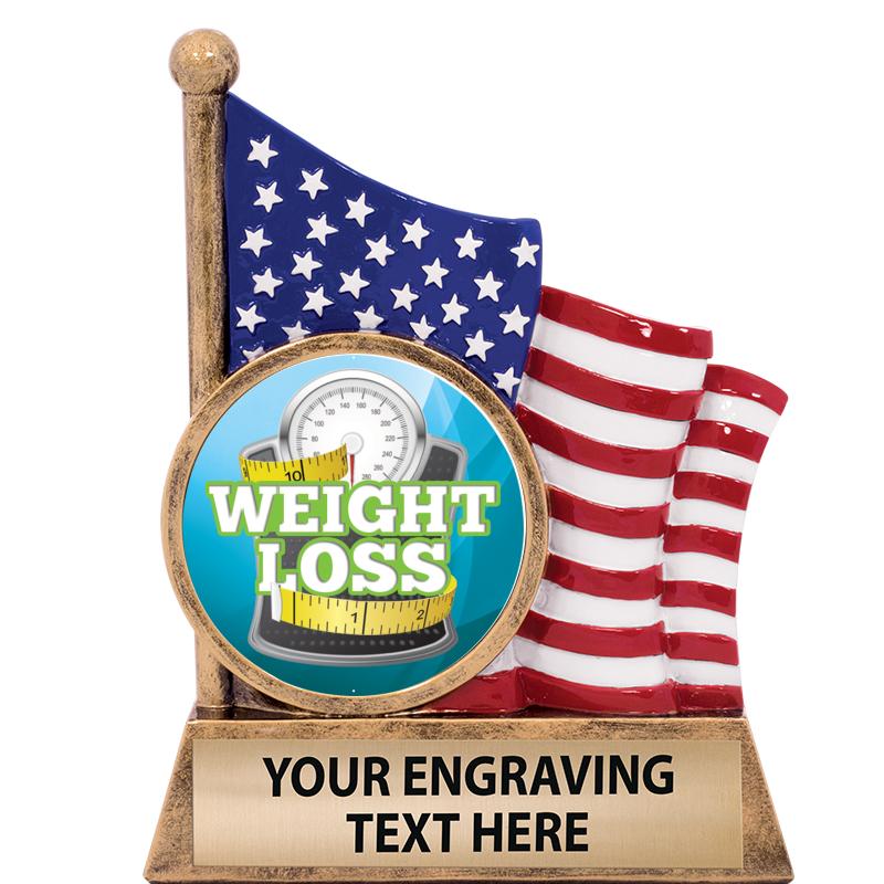 5" AMERICAN FLAG INSERT SCLPT