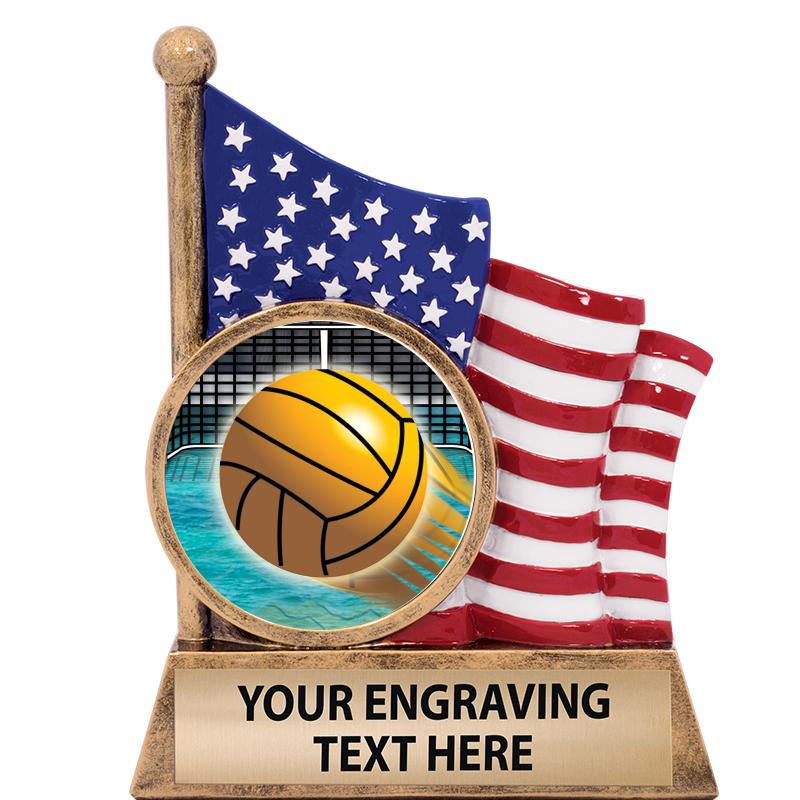 5" AMERICAN FLAG INSERT SCLPT