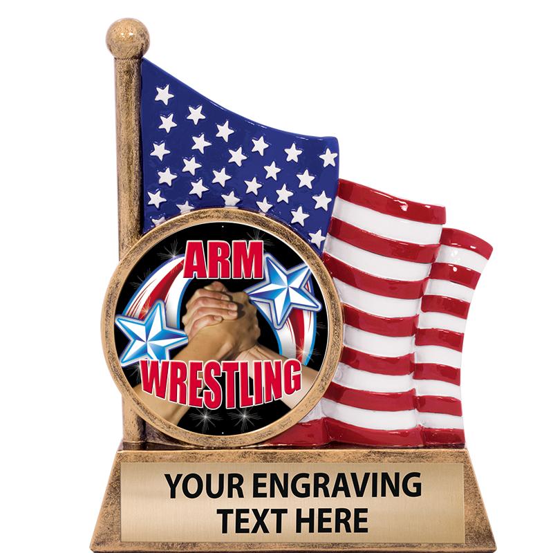 5" AMERICAN FLAG INSERT SCLPT