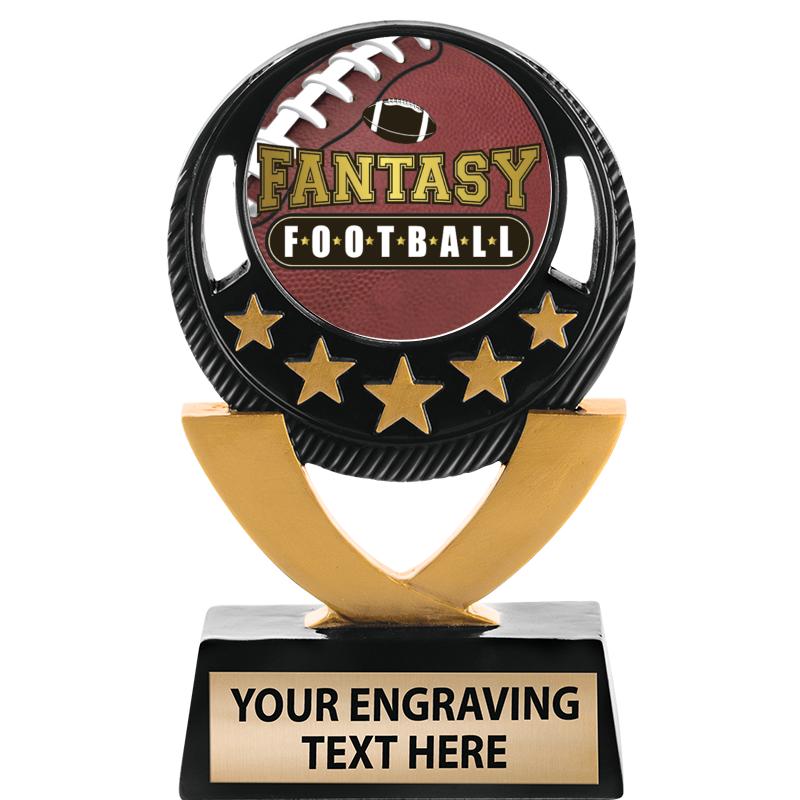 5"FIVE STAR BLK-GLD INS SCULP