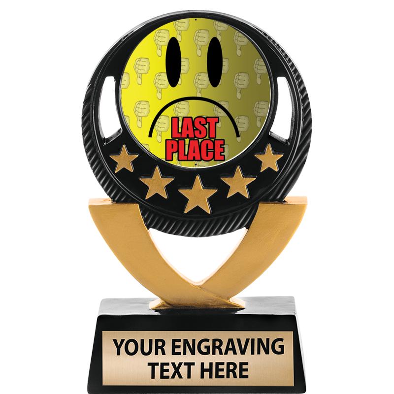 5"FIVE STAR BLK-GLD INS SCULP