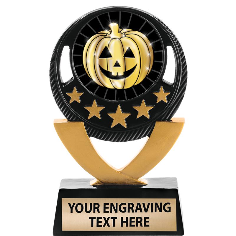 5"FIVE STAR BLK-GLD INS SCULP