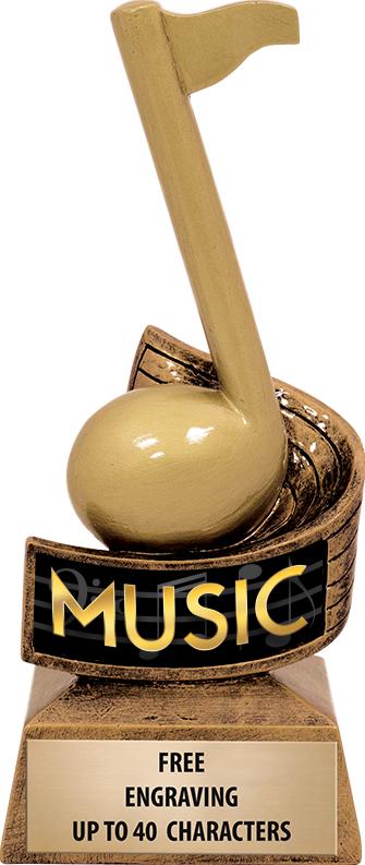 Music Trophies Music Note Insert Sculpture