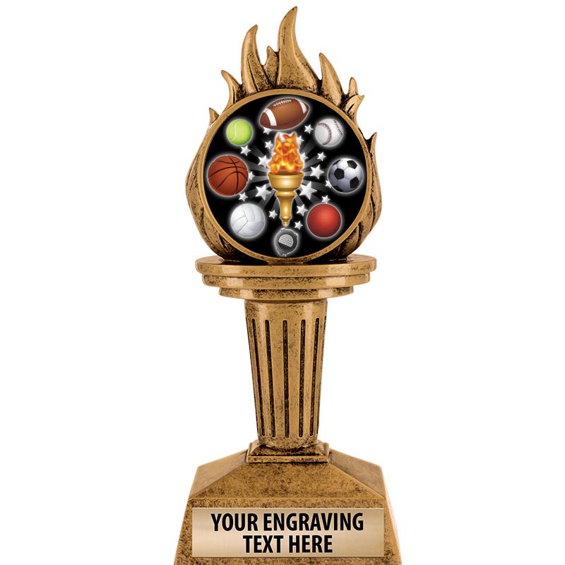 7.25" TORCH INSERT SCULPTURE