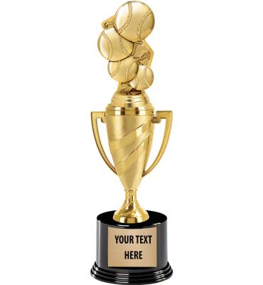 13" USSSA Gold Swirl Cup Trophy