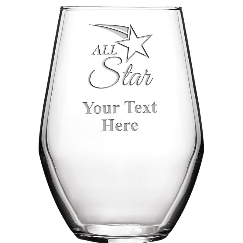 19 OZ BARCELONA STMLSS WINE GL