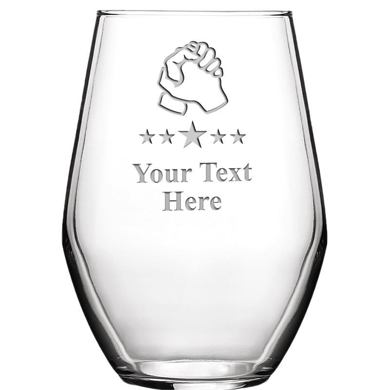 19 OZ BARCELONA STMLSS WINE GL