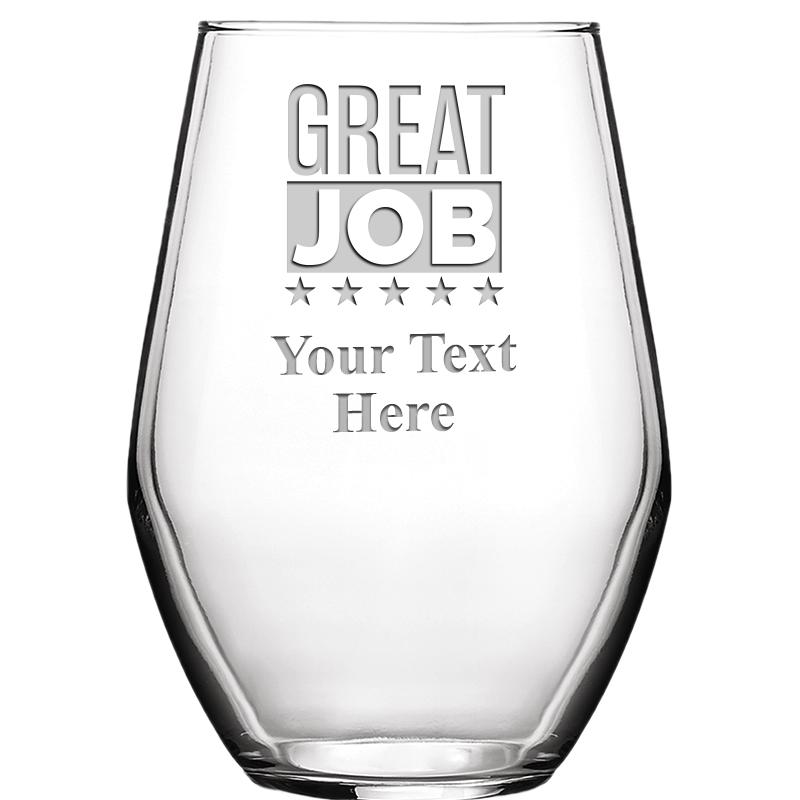 19 OZ BARCELONA STMLSS WINE GL