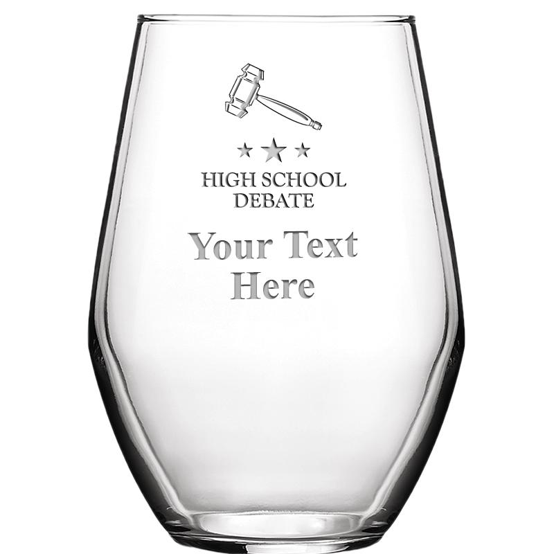 19 OZ BARCELONA STMLSS WINE GL