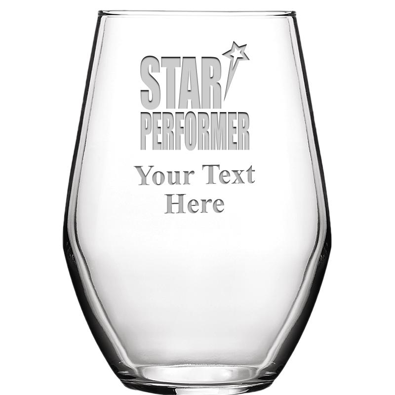 19 OZ BARCELONA STMLSS WINE GL