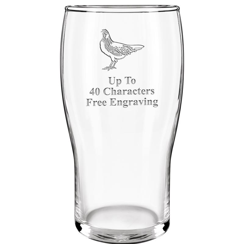 19.3oz BELFAST BEER GLASS