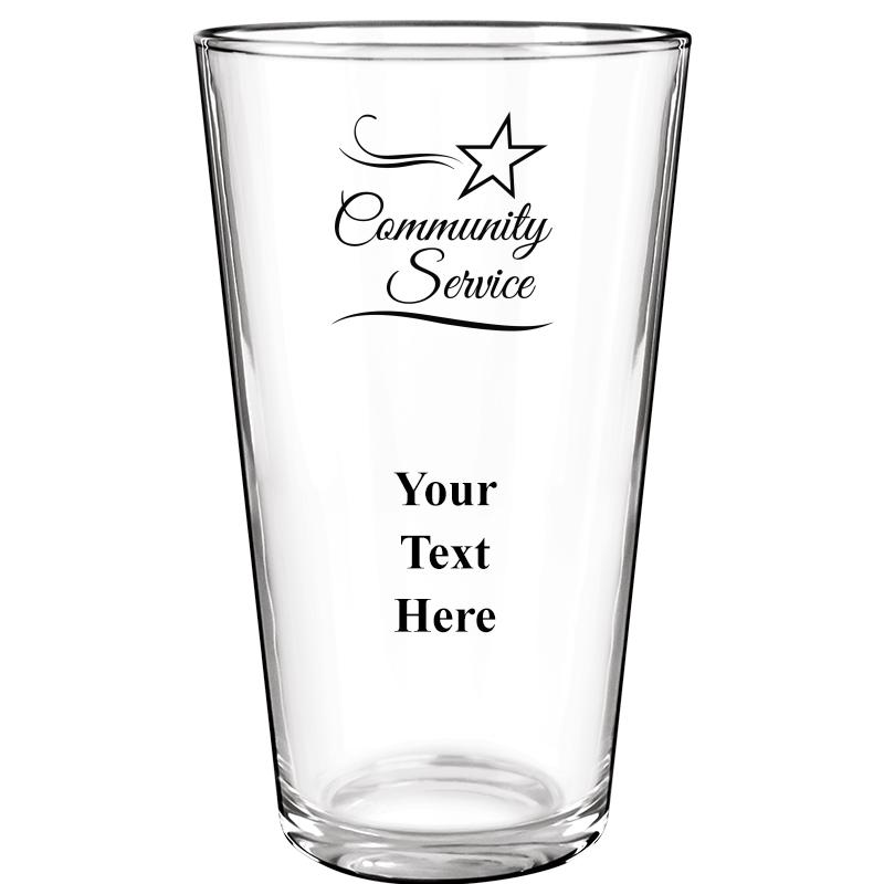 16OZ COLOR BEER GLASS