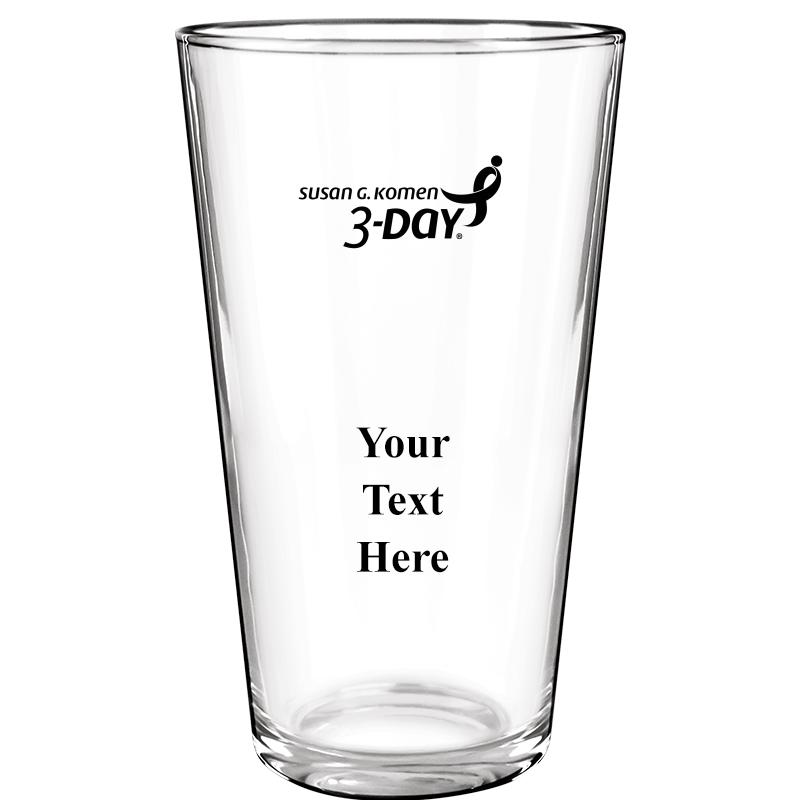 16OZ COLOR BEER GLASS