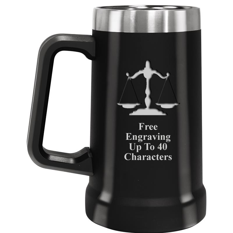 BEER MUG 24OZ BLACK