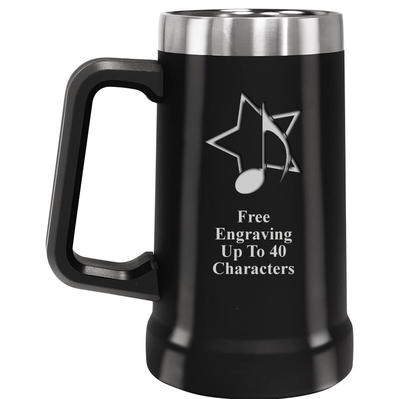 BEER MUG 24OZ BLACK
