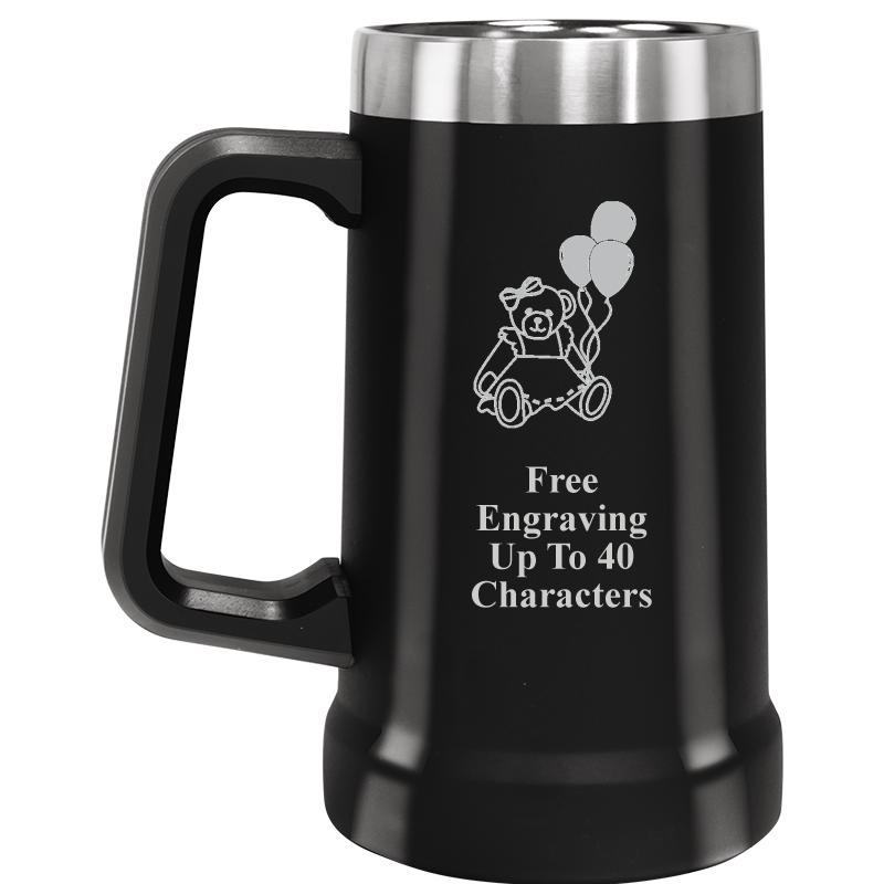 BEER MUG 24OZ BLACK