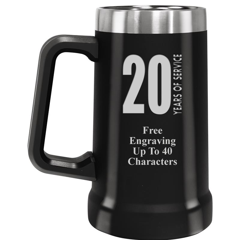 BEER MUG 24OZ BLACK