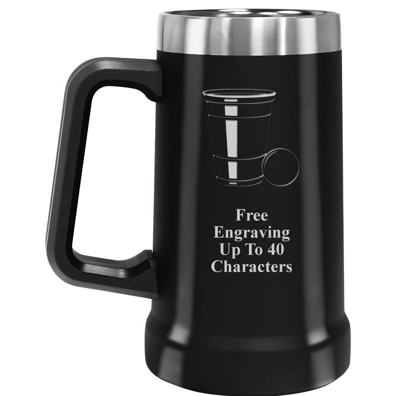 BEER MUG 24OZ BLACK