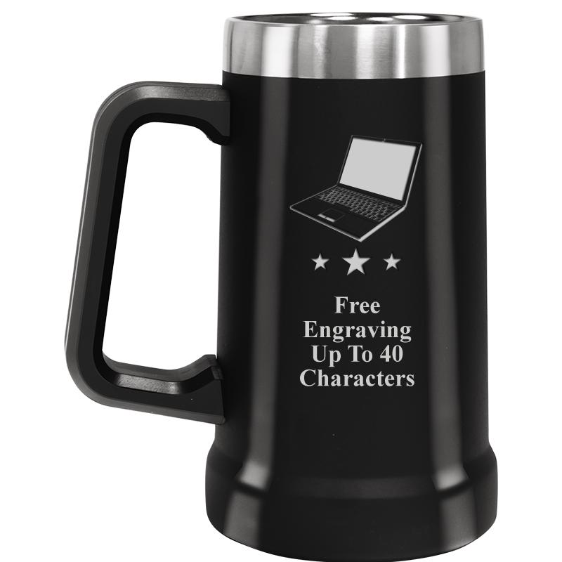 BEER MUG 24OZ BLACK