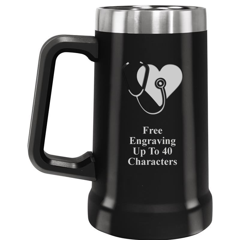 BEER MUG 24OZ BLACK