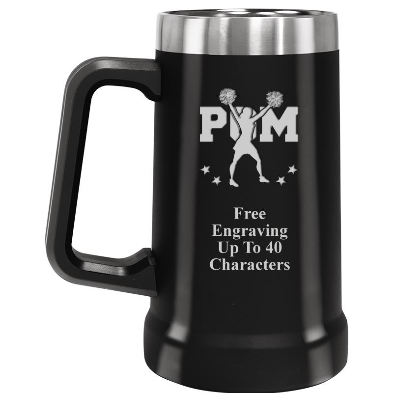 BEER MUG 24OZ BLACK
