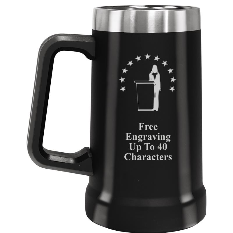 BEER MUG 24OZ BLACK