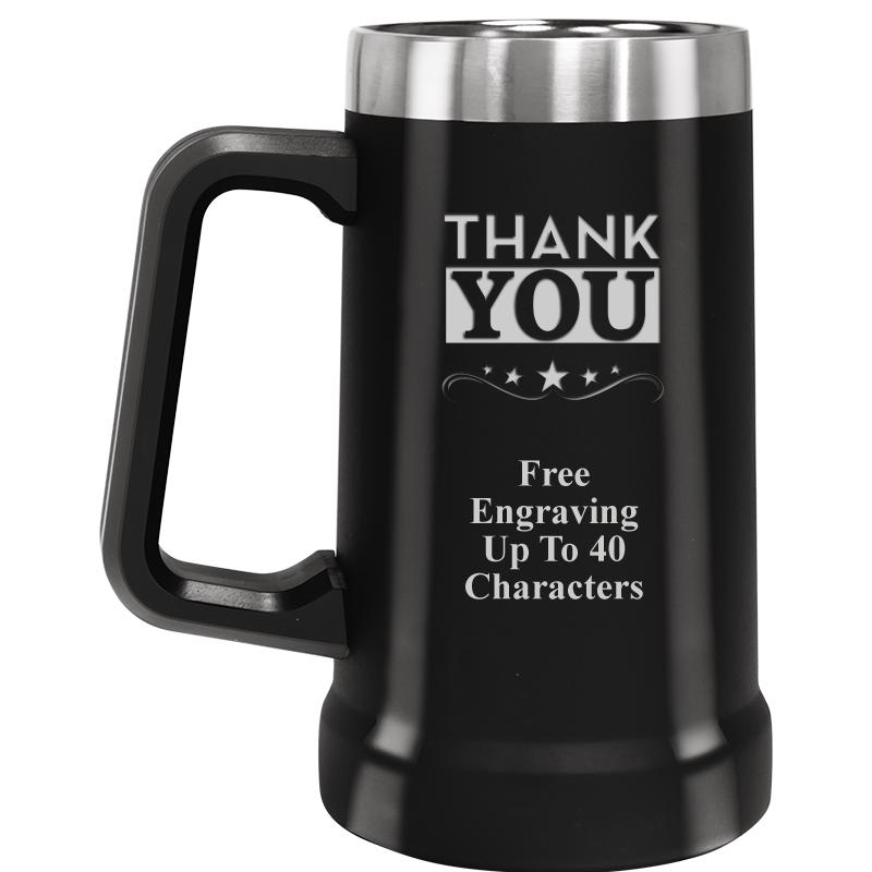 BEER MUG 24OZ BLACK