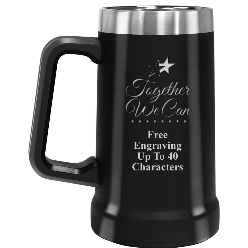 BEER MUG 24OZ BLACK
